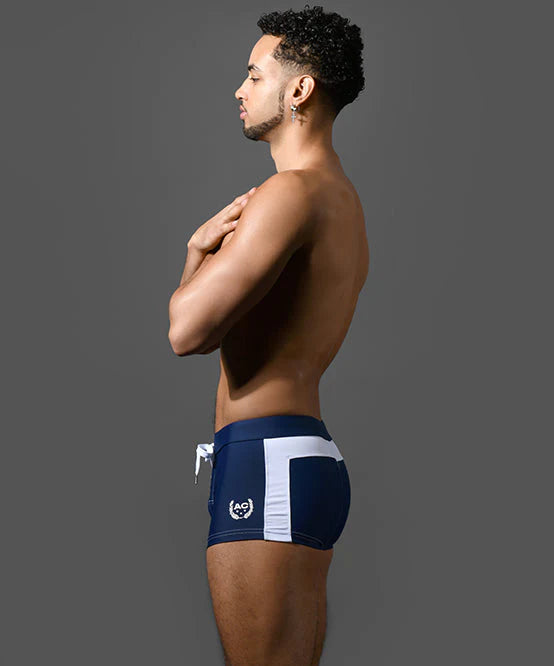 Andrew Christian 70159 Retro swim boxer trunk navy
