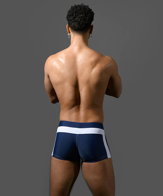 Andrew Christian 70159 Retro swim boxer trunk navy