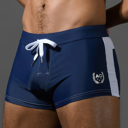 Andrew Christian 70159 Retro swim boxer trunk navy
