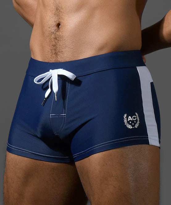 Andrew Christian 70159 Retro swim boxer trunk navy