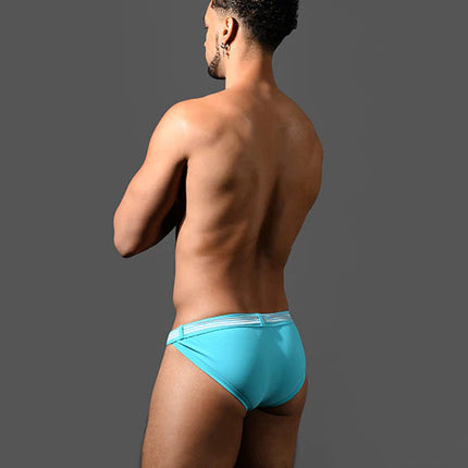 Andrew Christian 70182 Belt swim bikini brief aqua