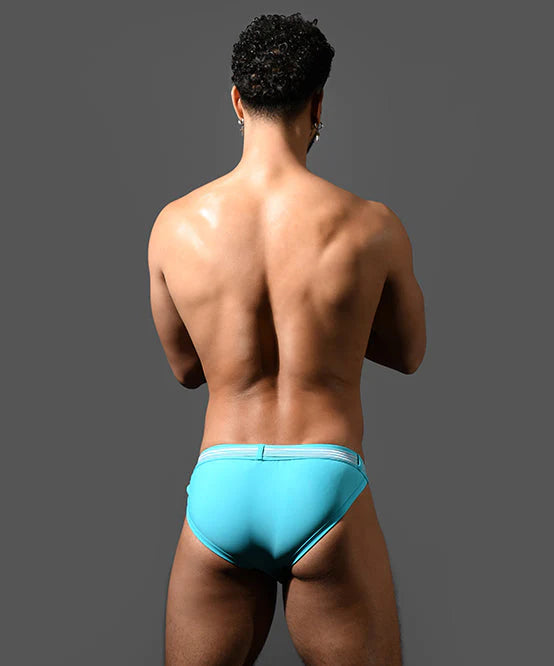 Andrew Christian 70182 Belt swim bikini brief aqua