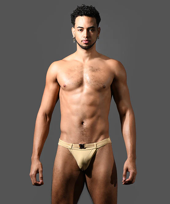 Andrew Christian 70182 Belt swim bikini brief sand