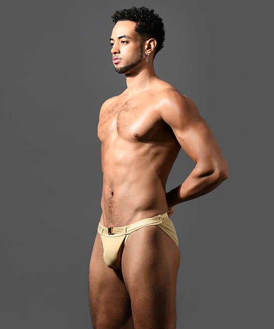 Andrew Christian 70182 Belt swim bikini brief sand