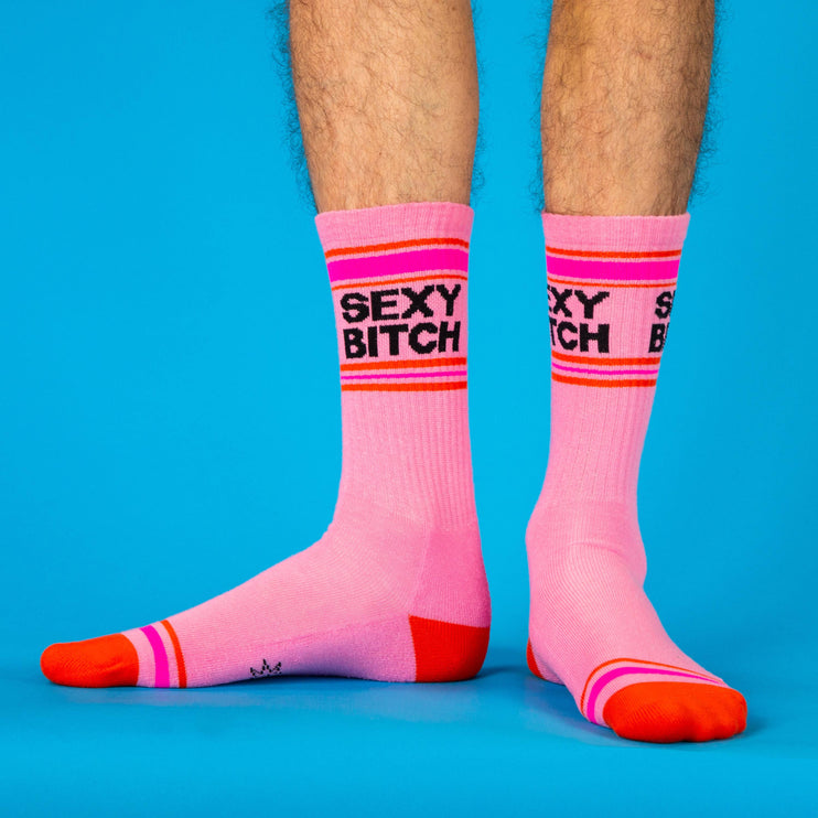 Gumball Poodle Sexy Bitch Gym Crew Socks