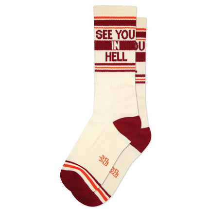 Gumball Poodle See You in Hell Gym Crew Socks