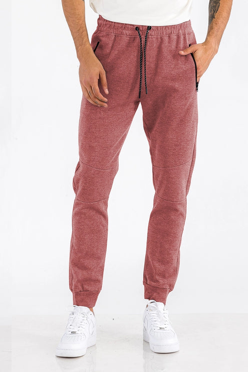 WEIV Sweat Jogger Pants - Heather Red