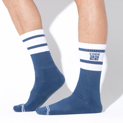 Code 22 Essential crew socks 8019 navy/white
