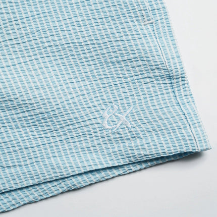 Eight X Pale Wave 4-Inch Seersucker Swim Shorts - Blue Stripe