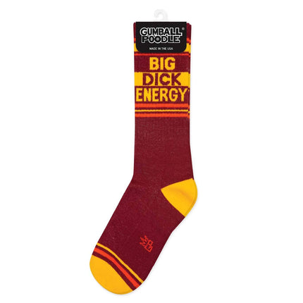Gumball Poodle Big Dick Energy Gym Crew Socks