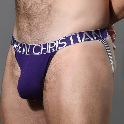 Andrew Christian Almost Naked 93285 Happy modal jockstrap purple