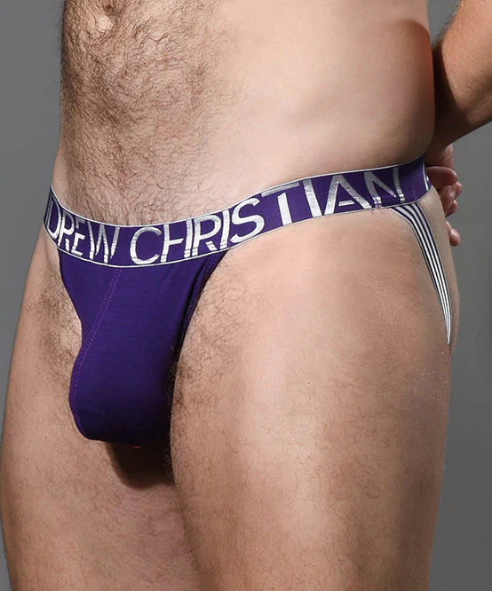 Andrew Christian Almost Naked 93285 Happy modal jockstrap purple