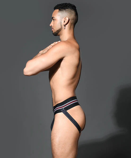 Andrew Christian Almost Naked 93376 Stash Pocket jockstrap black
