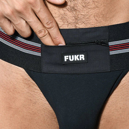 Andrew Christian Almost Naked 93376 Stash Pocket jockstrap black