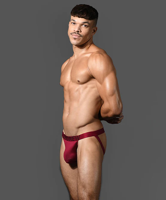 Andrew Christian Bespoke 93522 modal jockstrap burgundy