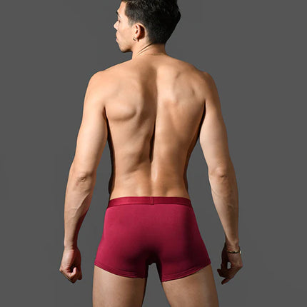 Andrew Christian Bespoke 93523 modal boxer burgundy