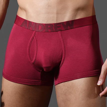 Andrew Christian Bespoke 93523 modal boxer burgundy