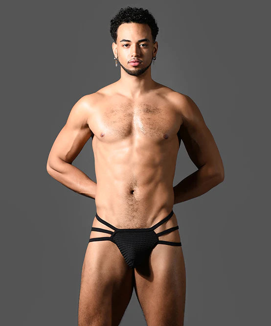Andrew Christian Almost Naked 93621 Martel Mesh Spider thong black