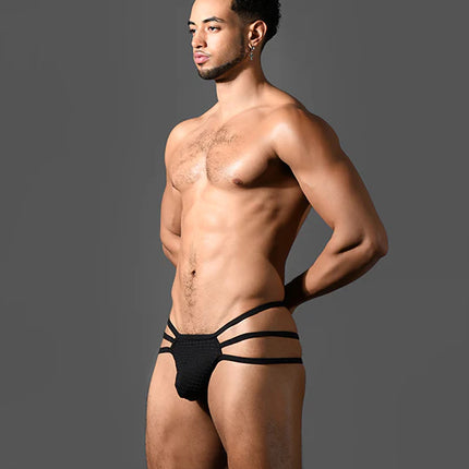 Andrew Christian Almost Naked 93621 Martel Mesh Spider thong black