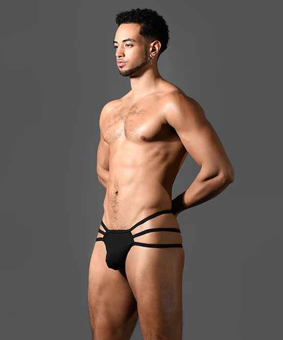 Andrew Christian Almost Naked 93621 Martel Mesh Spider thong black