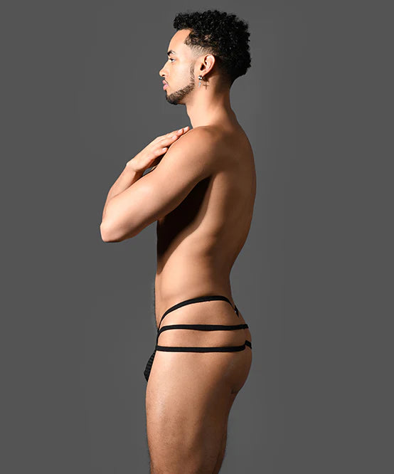 Andrew Christian Almost Naked 93621 Martel Mesh Spider thong black