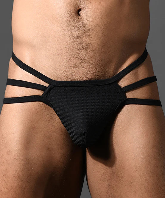 Andrew Christian Almost Naked 93621 Martel Mesh Spider thong black