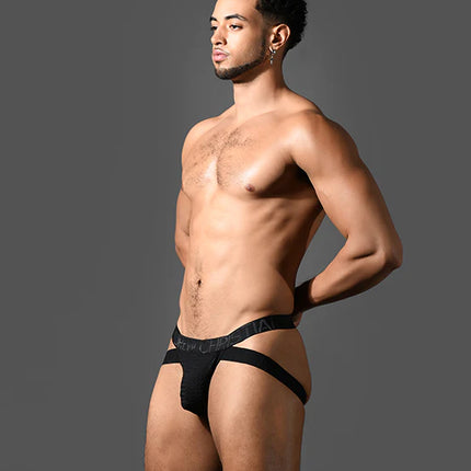 Andrew Christian Almost Naked 93630 Martel Mesh Cross jockstrap black