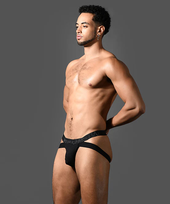Andrew Christian Almost Naked 93630 Martel Mesh Cross jockstrap black
