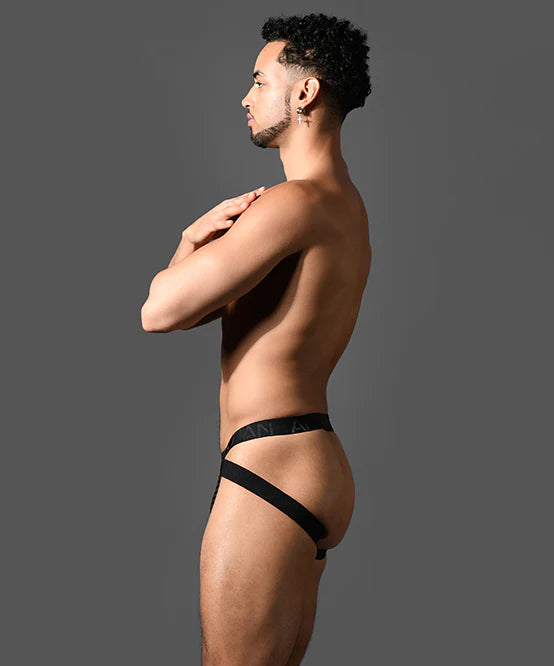 Andrew Christian Almost Naked 93630 Martel Mesh Cross jockstrap black