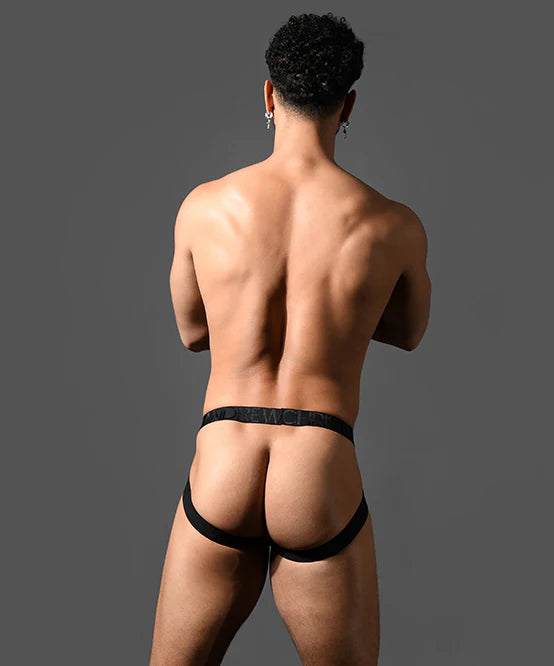 Andrew Christian Almost Naked 93630 Martel Mesh Cross jockstrap black
