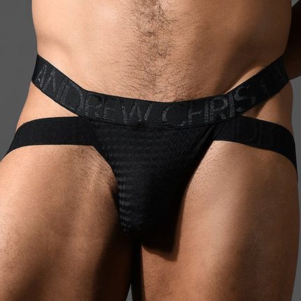 Andrew Christian Almost Naked 93630 Martel Mesh Cross jockstrap black
