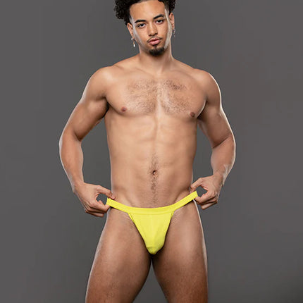 Andrew Christian Happy No-Show 93668 thong citrus yellow