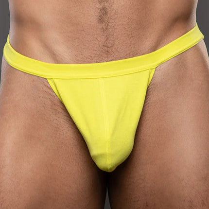Andrew Christian Happy No-Show 93668 thong citrus yellow