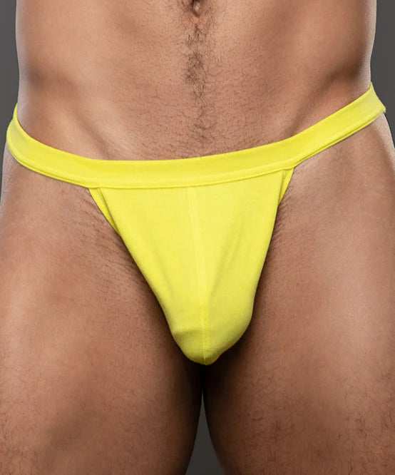 Andrew Christian Happy No-Show 93668 thong citrus yellow
