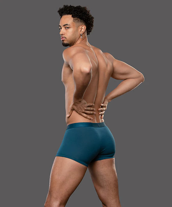 Andrew Christian Bespoke 93677 modal boxer dark teal
