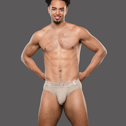 Andrew Christian Almost Naked 93710 Essential Rib brief heather khaki