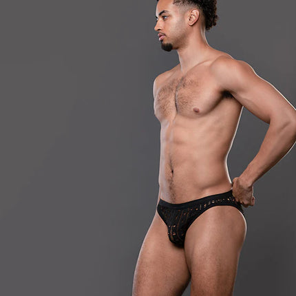 Andrew Christian Almost Naked 93745 Slut Capsule Orgy mesh brief black