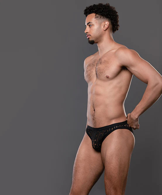 Andrew Christian Almost Naked 93745 Slut Capsule Orgy mesh brief black