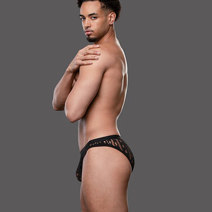 Andrew Christian Almost Naked 93745 Slut Capsule Orgy mesh brief black