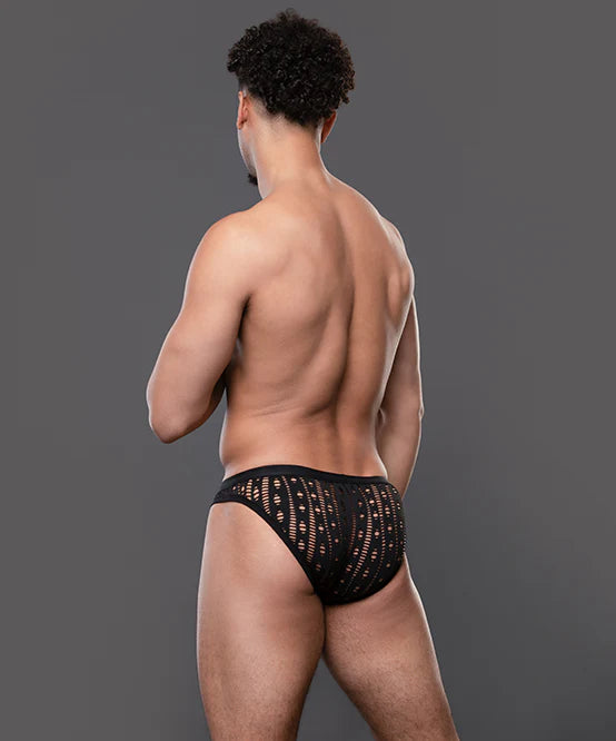 Andrew Christian Almost Naked 93745 Slut Capsule Orgy mesh brief black