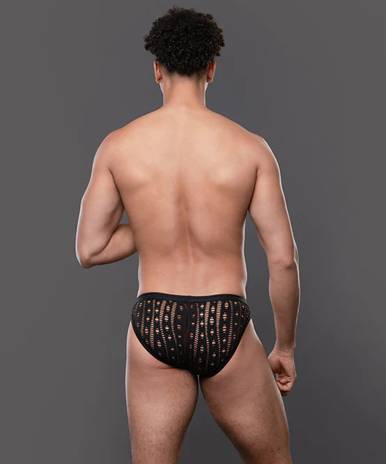 Andrew Christian Almost Naked 93745 Slut Capsule Orgy mesh brief black