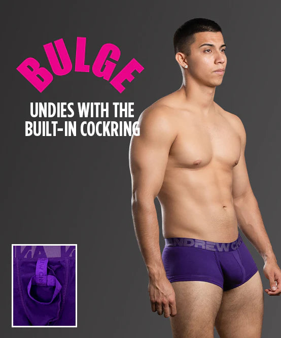 Andrew Christian Bulge c-ring 93752 boxer purple