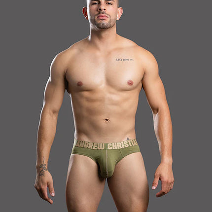 Andrew Christian Almost Naked 93766 Happy brief olive