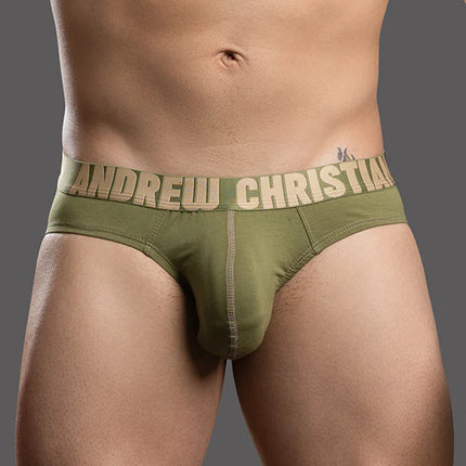Andrew Christian Almost Naked 93766 Happy brief olive