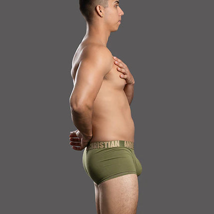 Andrew Christian Almost Naked 93785 Happy boxer olive