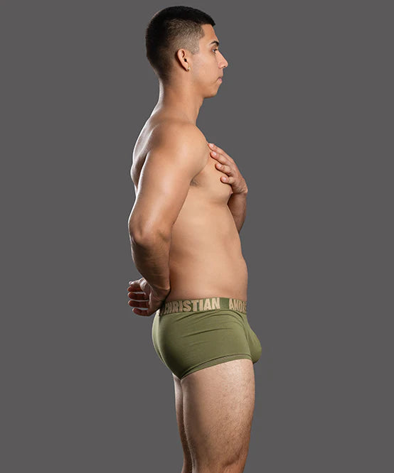 Andrew Christian Almost Naked 93785 Happy boxer olive