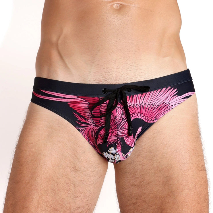 Skull & Bones Phoenix swim bikini brief black
