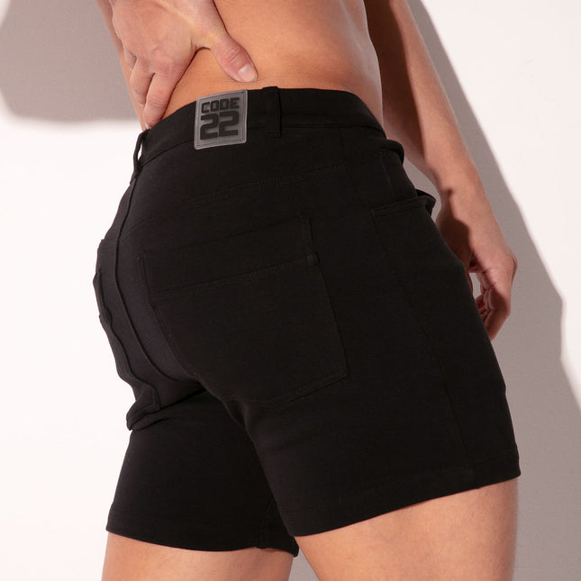 Code 22 5-Inch Stretch Slim-Fit Shorts 9712S - Black