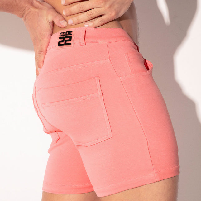 Code 22 5-Inch Stretch Slim-Fit Shorts 9712S - Pink
