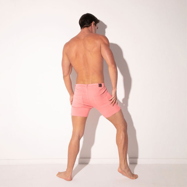 Code 22 5-Inch Stretch Slim-Fit Shorts 9712S - Pink